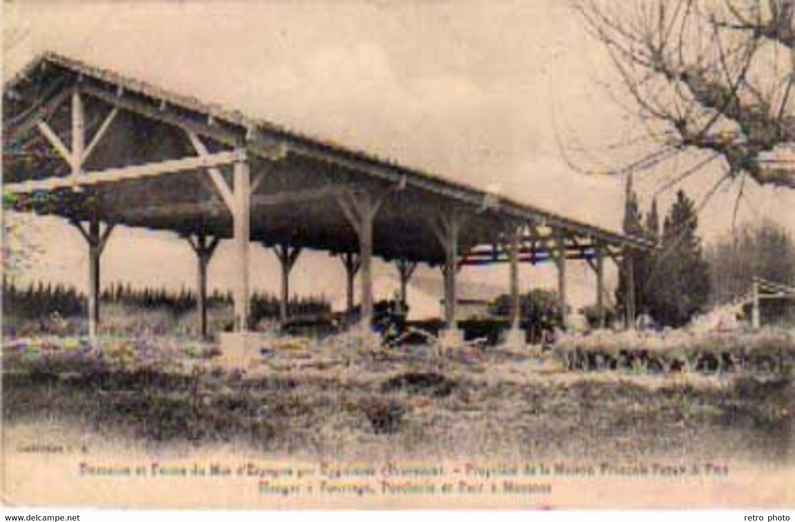 Cpa Domaine Et Ferme Du Mas D'Espagne Par Eyguières ... Hangar à Fourrage, Porcherie Et Parc à Moutons    (S.10551) - Eyguieres