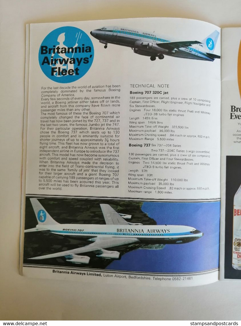 Britannia Airways Magazine Inflight Circa 1970 - Flugmagazin
