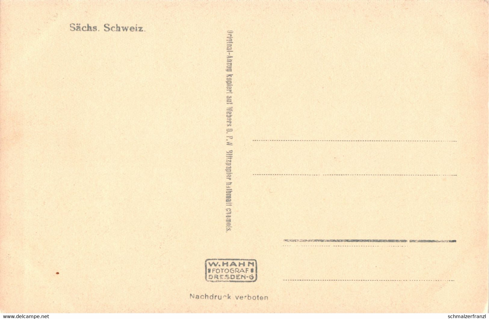 AK Walter Hahn 907 Elbsandsteingebirge Sächsische Schweiz Elbtal A Schmilka Hirschmühle Schöna Schandau Pirna Kletterer - Schmilka