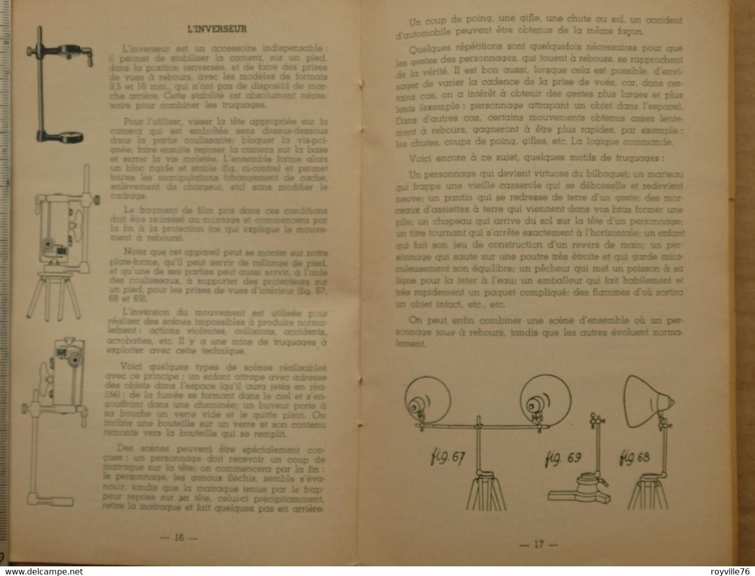 Livret De 36 P. 150 Photos Et Gravures "le Cinéma Sur Film étroit" Truquages Et Titres Avec Les Accessoires Gaget 1948 - Matériel Et Accessoires