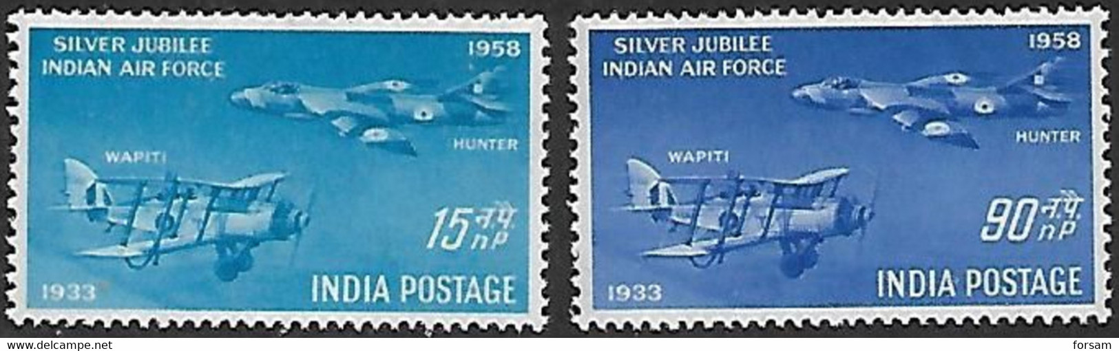 INDIA..1958..Michel # 284-285..MNH. - Nuevos