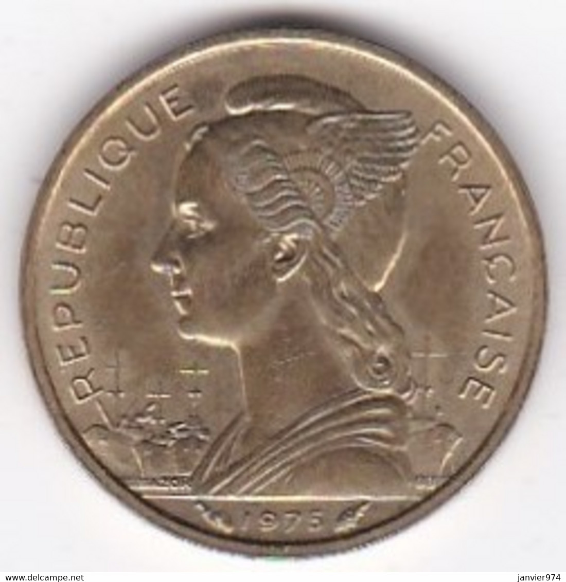 Territoire Français Des Afars Et Des Issas Djibouti 10 Francs 1975 , En Cupro Alu Nickel , Lec# 63, Sup/XF - Dschibuti