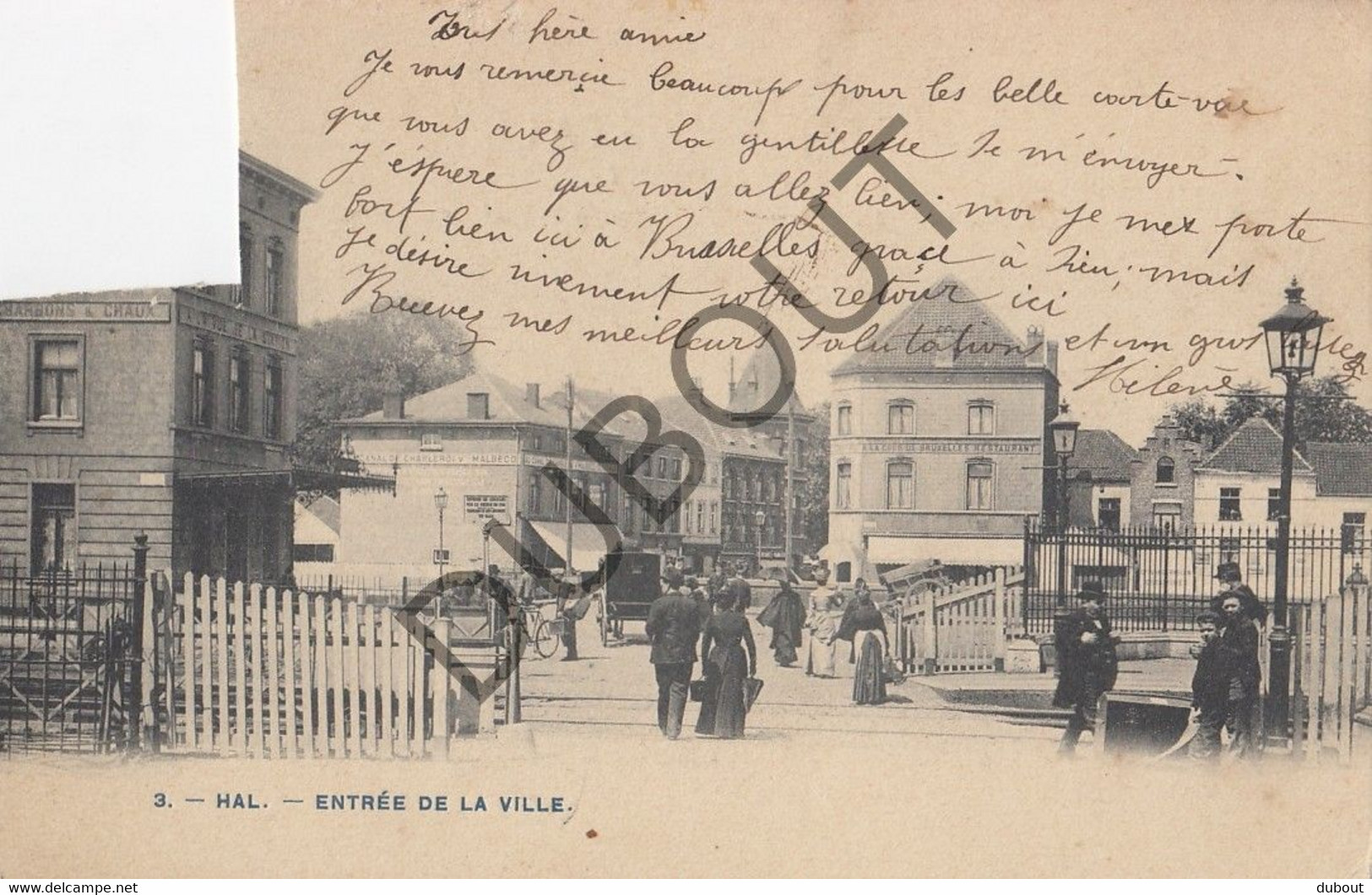 Postkaart-Carte Postale - HALLE  - Entrée De La Ville   (C2210) - Halle