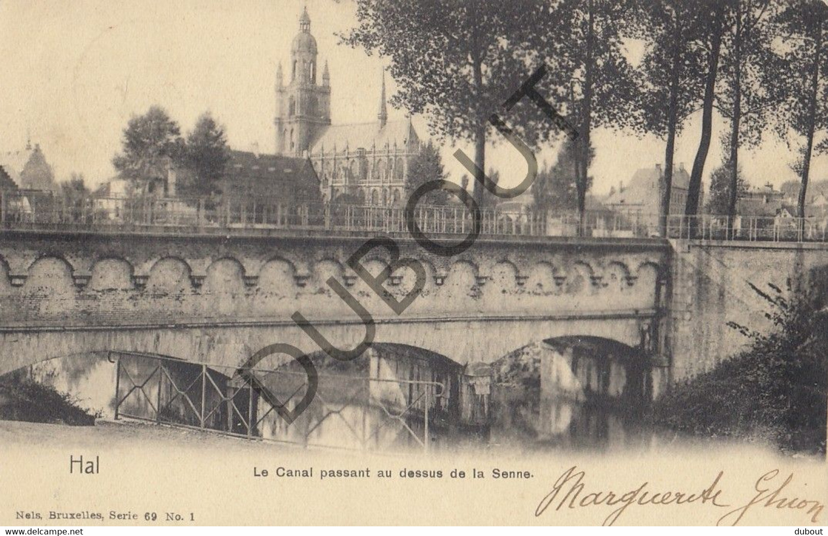 Postkaart-Carte Postale - HALLE  - Le Canal Passant Au Dessus De La Senne   (C2264) - Halle