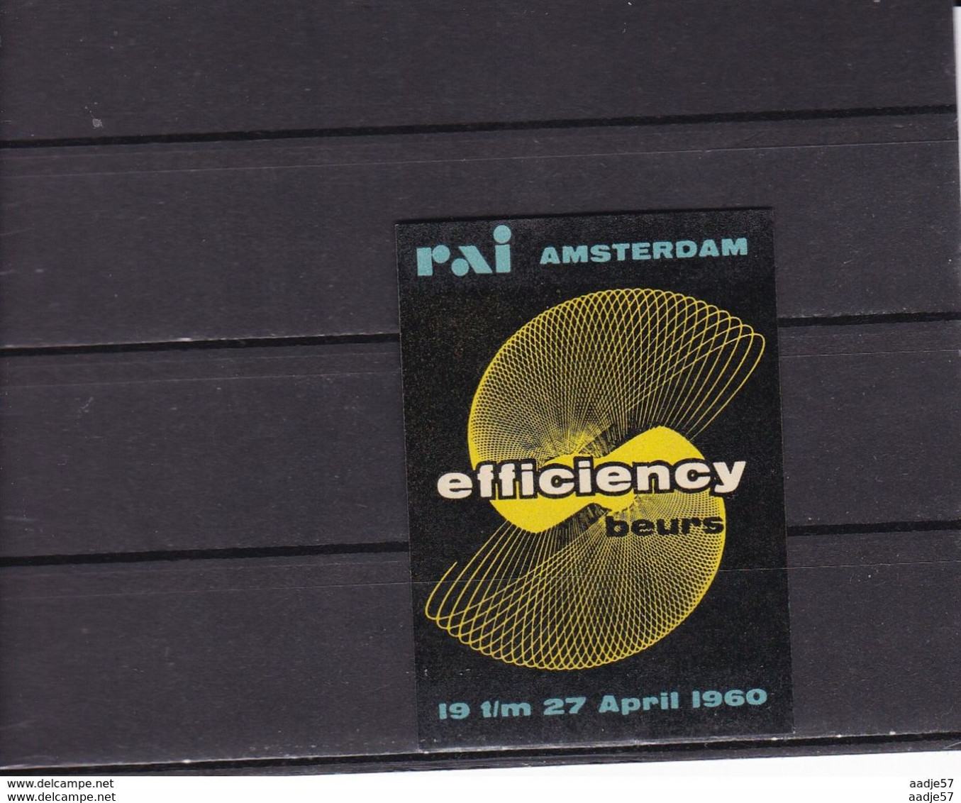 NEDERLAND Cinderella 1960 Efficiency Beurs RAI Amsterdam - Sonstige & Ohne Zuordnung