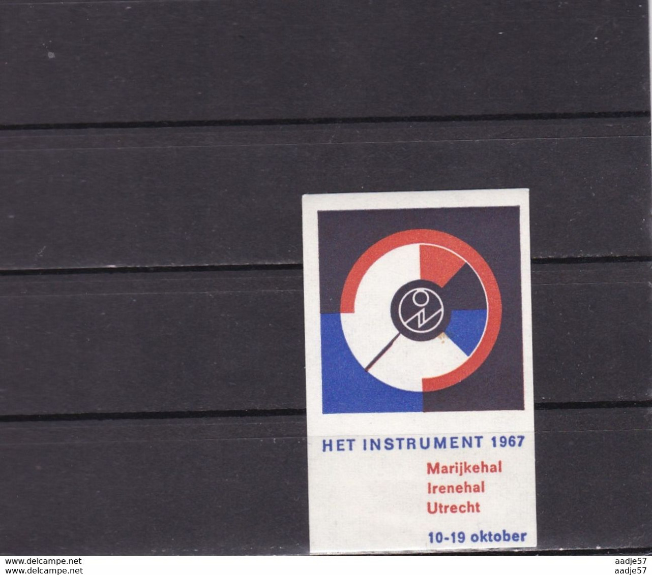 NEDERLAND Cinderella 1967 Het Instrument Marijkehal Irenehal Utrecht - Autres & Non Classés