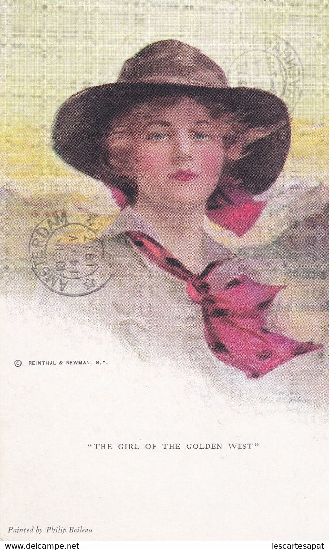 Illustrateur BOILEAU - Portrait De Femme - "the Girl Of The Golden West" N°735 - Boileau, Philip