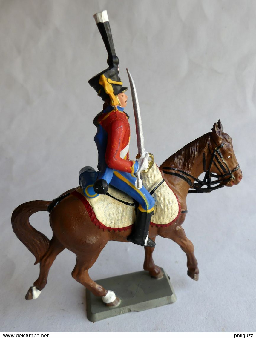 FIGURINE STARLUX EMPIRE C201 - HUSSARD 9è RGT GRANDE TENUE - 1966 Plastique 1-32è - Starlux