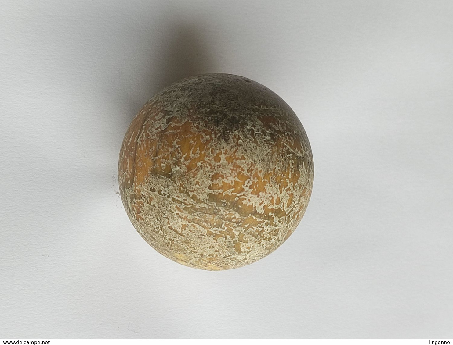 ANCIENNE BOULE DE BILLARD EN OS ? Jeu Café Bistrot EPOQUE FIN 19ème SIECLE  Diamètre : 5 Cm Poids : 119 Grammes - Biliardo