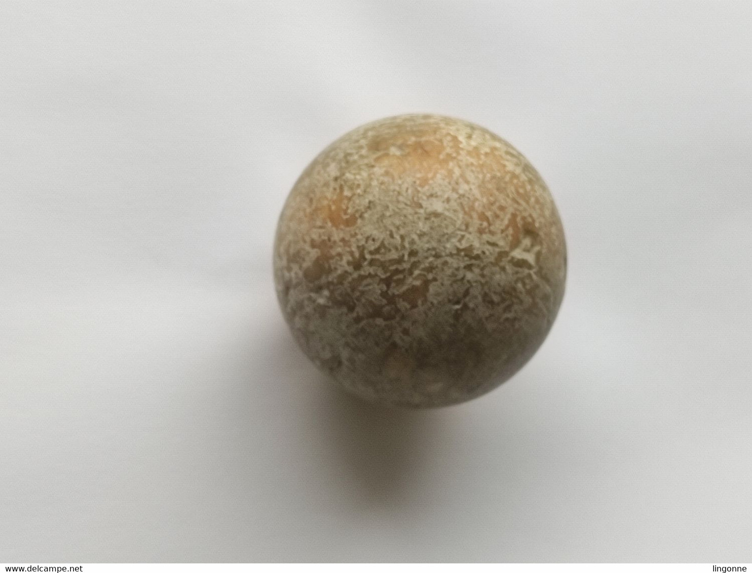 ANCIENNE BOULE DE BILLARD EN OS ? Jeu Café Bistrot EPOQUE FIN 19ème SIECLE  Diamètre : 5 Cm Poids : 119 Grammes - Biliardo