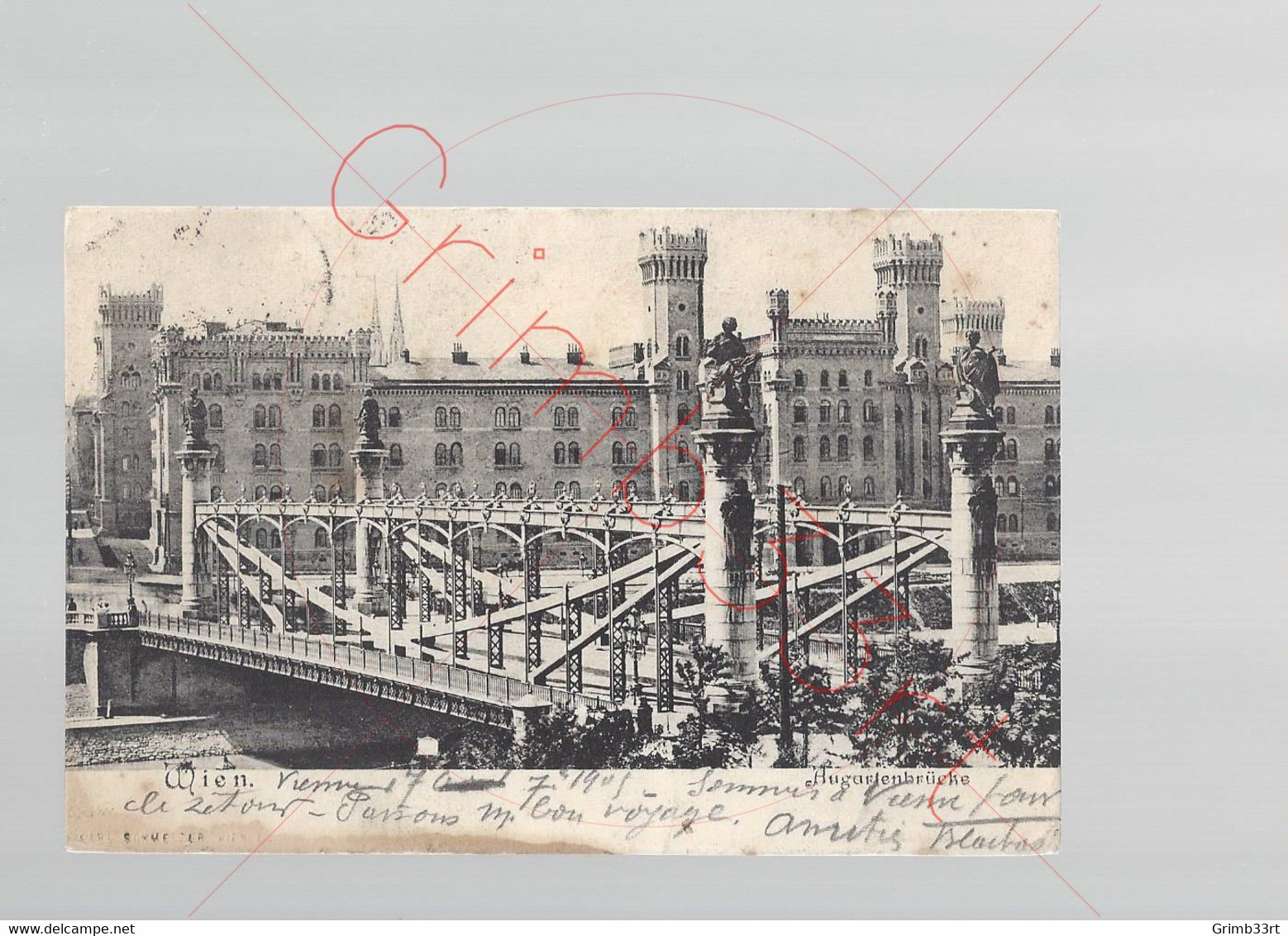 Wien - Augartenbrücke - Postkaart - Other & Unclassified