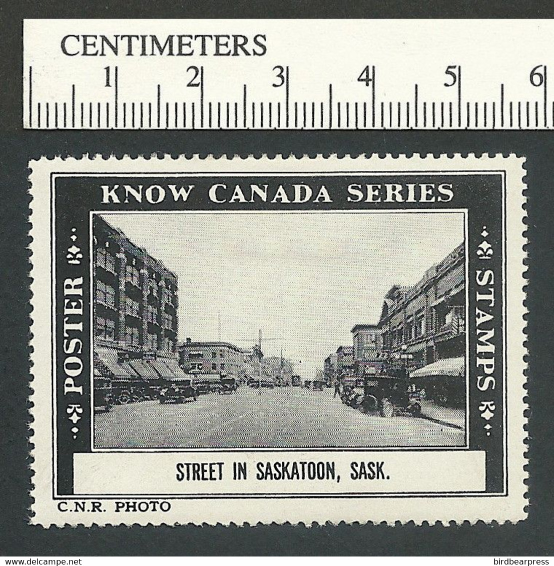 B68-14 CANADA Know Canada Series Poster Stamp Saskatoon MHR - Werbemarken (Vignetten)