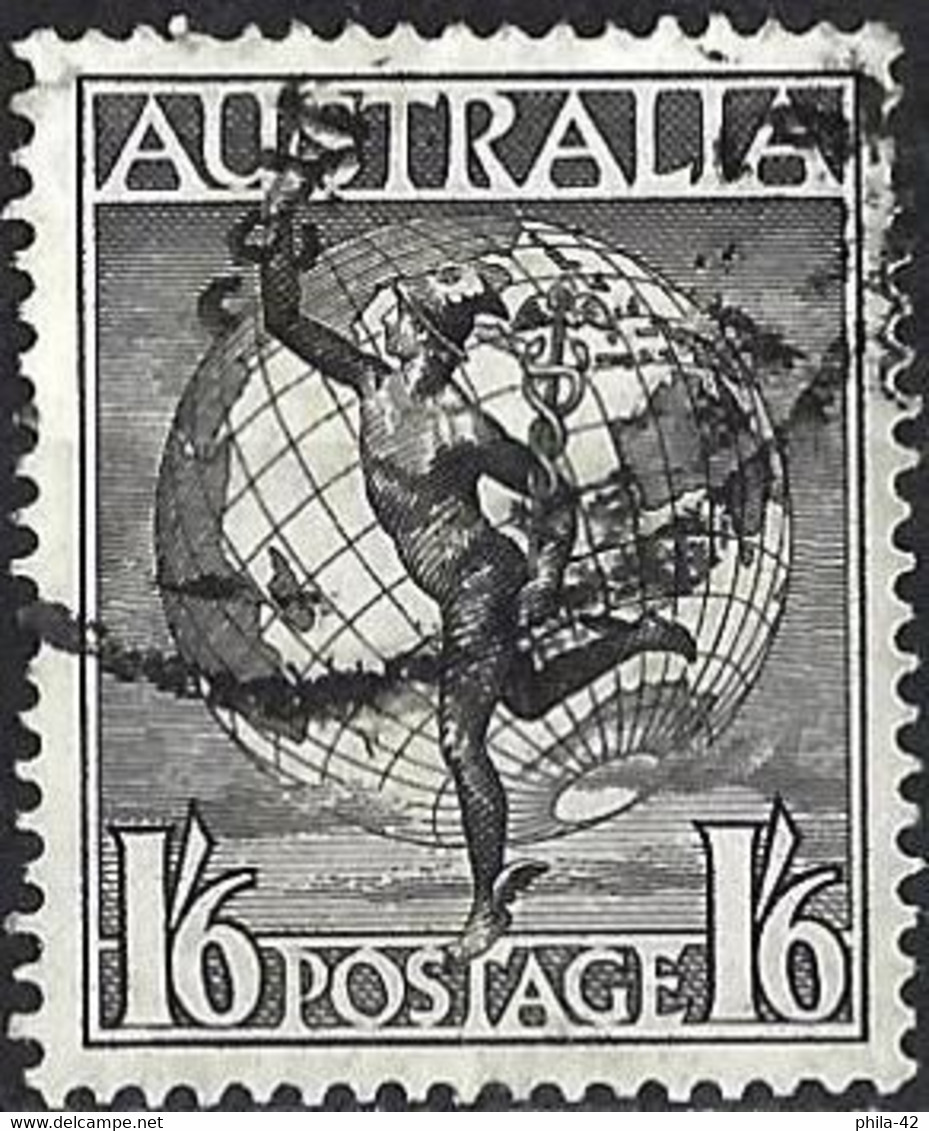 Australia 1956 - Mi 272 - YT Pa 8 ( Hermes And Globe ) No Wmk - Used Stamps