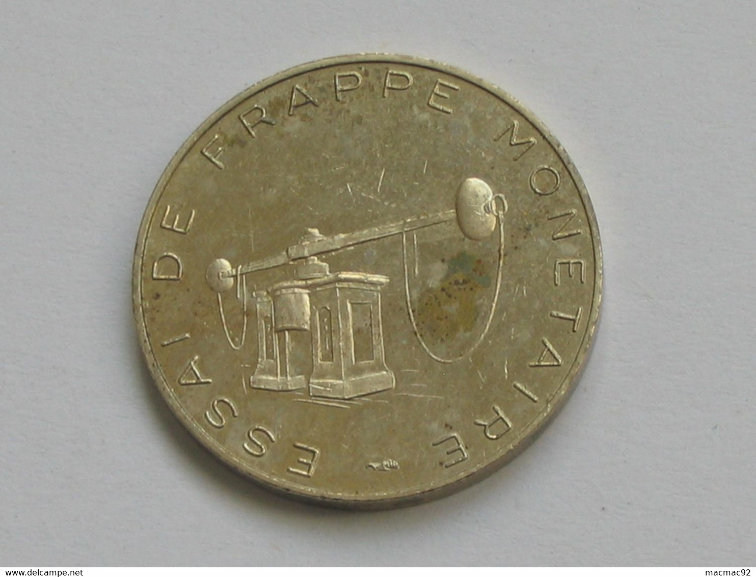 Rare Essai De Frappe Monétaire - Monnaie De Paris - Etablissement De Pessac -24 Mm -6 G   **** EN ACHAT IMMEDIAT **** - Probedrucke