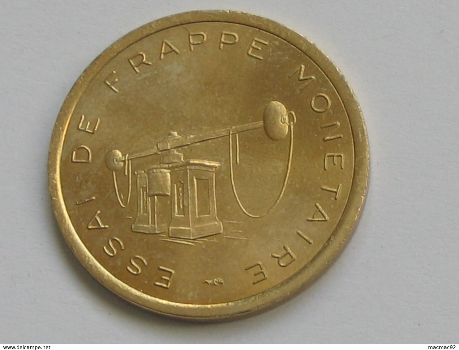 Rare Essai De Frappe Monétaire - Monnaie De Paris - Etablissement De Pessac -26 Mm -6.41 G   **** EN ACHAT IMMEDIAT **** - Essais, Piéforts, épreuves & Flans Brunis