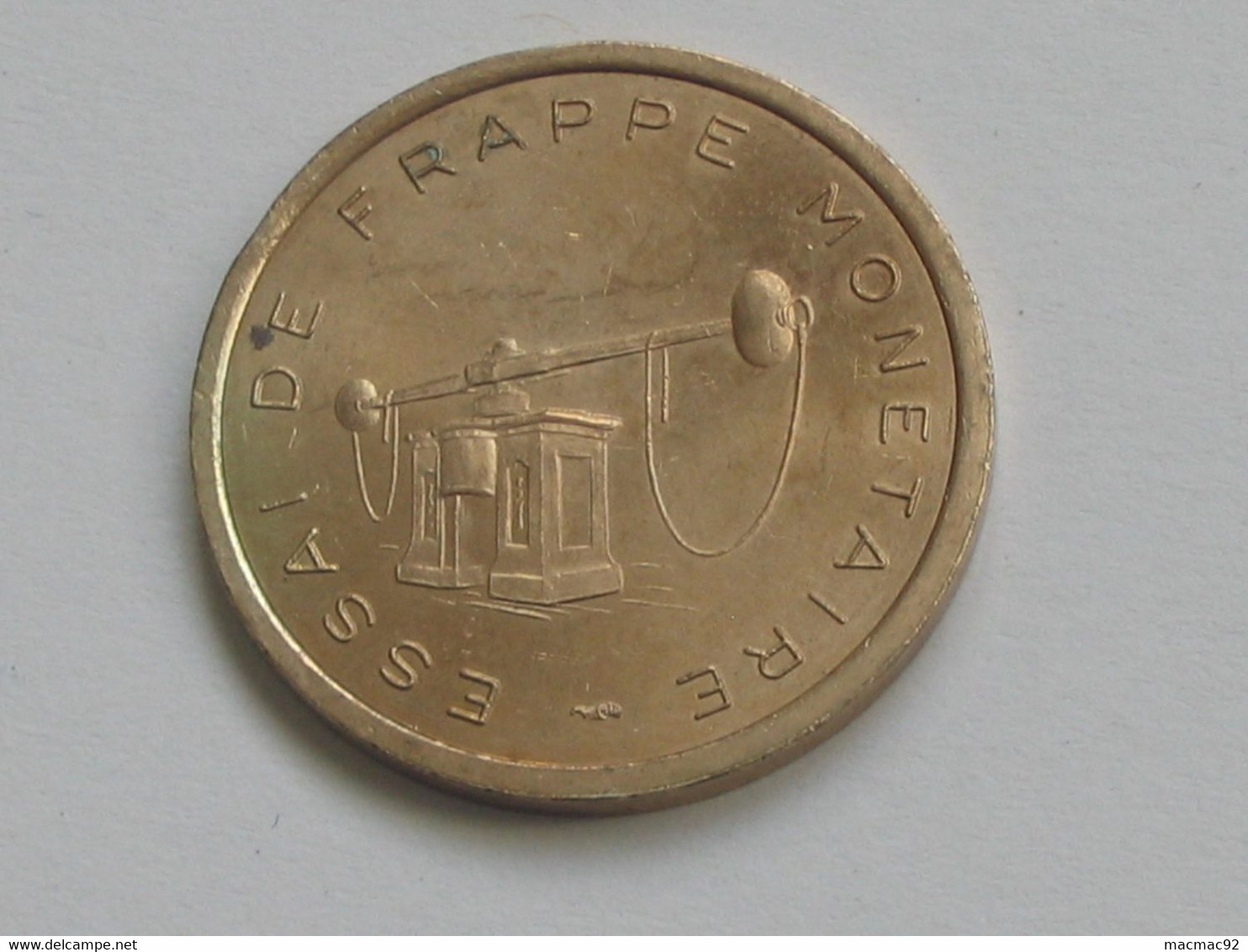 Rare Essai De Frappe Monétaire - Monnaie De Paris - Etablissement De Pessac -26 Mm - 6.98 G  **** EN ACHAT IMMEDIAT **** - Essais, Piéforts, épreuves & Flans Brunis