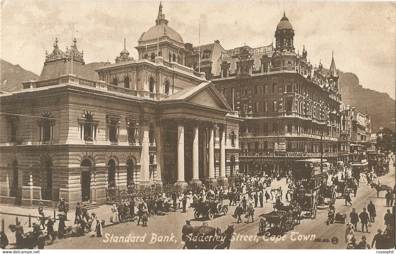 SOUTH AFRICA  RSA - CAPE TOWN - STANDARD BANK, ADDERLEY STREET - PUB. VALENTINE - 1914 - Sudáfrica