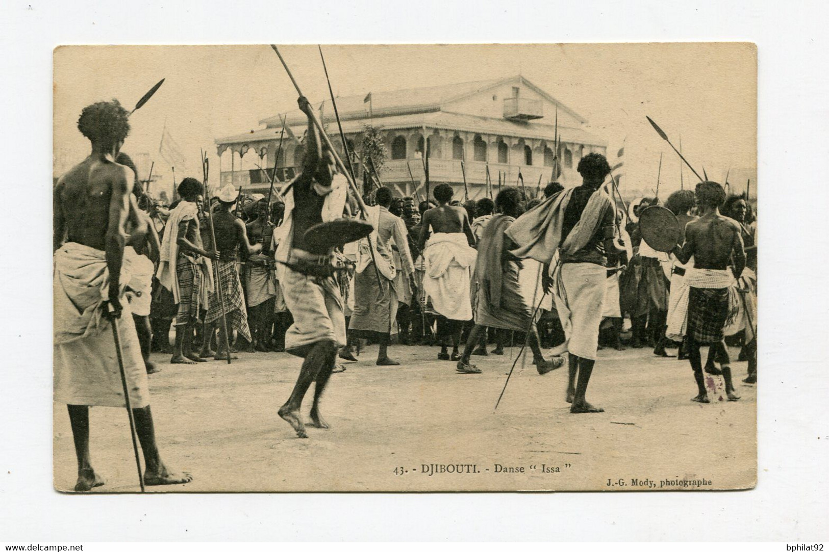 !!! COTE DES SOMALIS, CPA RECO DE DJIBOUTI POUR L'ALLEMAGNE DE 1913 - Storia Postale