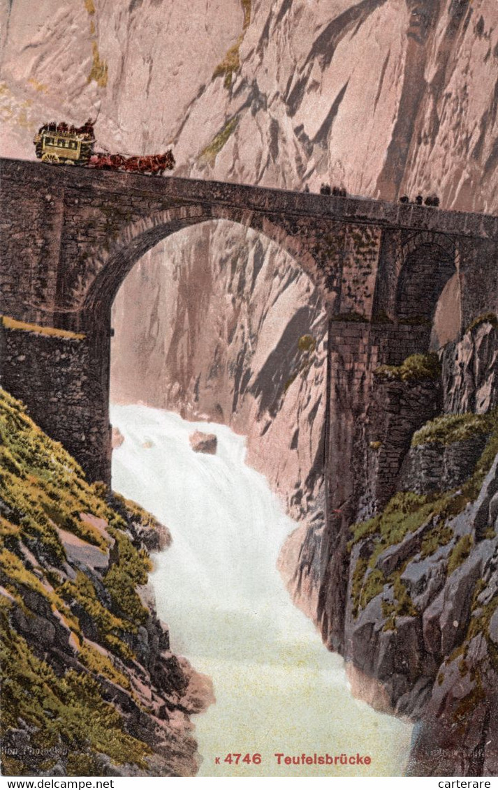 SUISSE,SCHWEIZ,SVIZZERA,SWITZERLAND,SWISS ,SCHWYTZ,TEUFELSBRUCKE,1900,LE PONT DU DIABLE,RARE - Schwytz