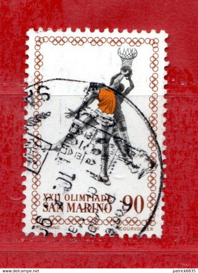 SAN MARINO ° 1980 -  22^ OLIMPIADE. Lire 90. Unif.1059.  Usati - Oblitérés