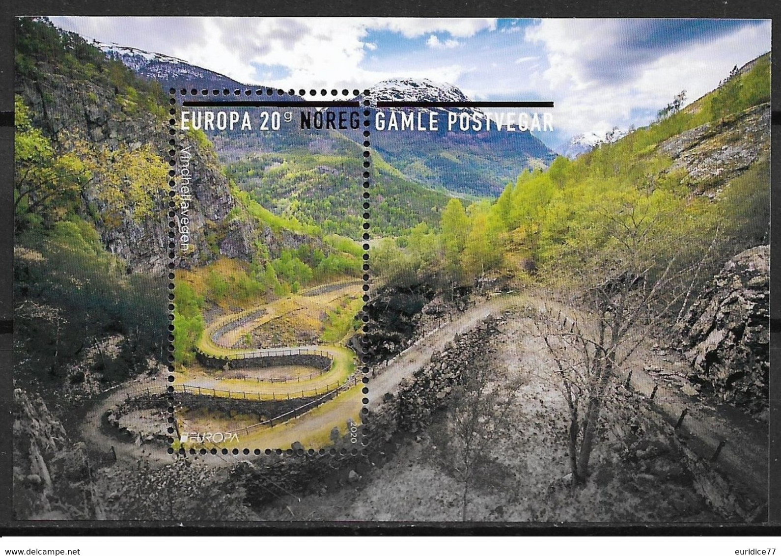 Norway 2020 - Europa 2020 - Ancient Postal Roads, Vindhellavegen - Miniature Sheet - Volledig Jaar