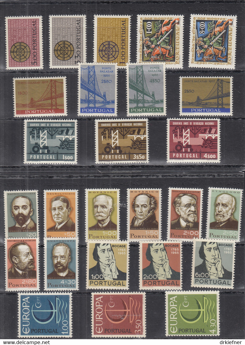 PORTUGAL  Jahrgang 1966, Postfrisch **, 1000-1025, Komplett - Annate Complete