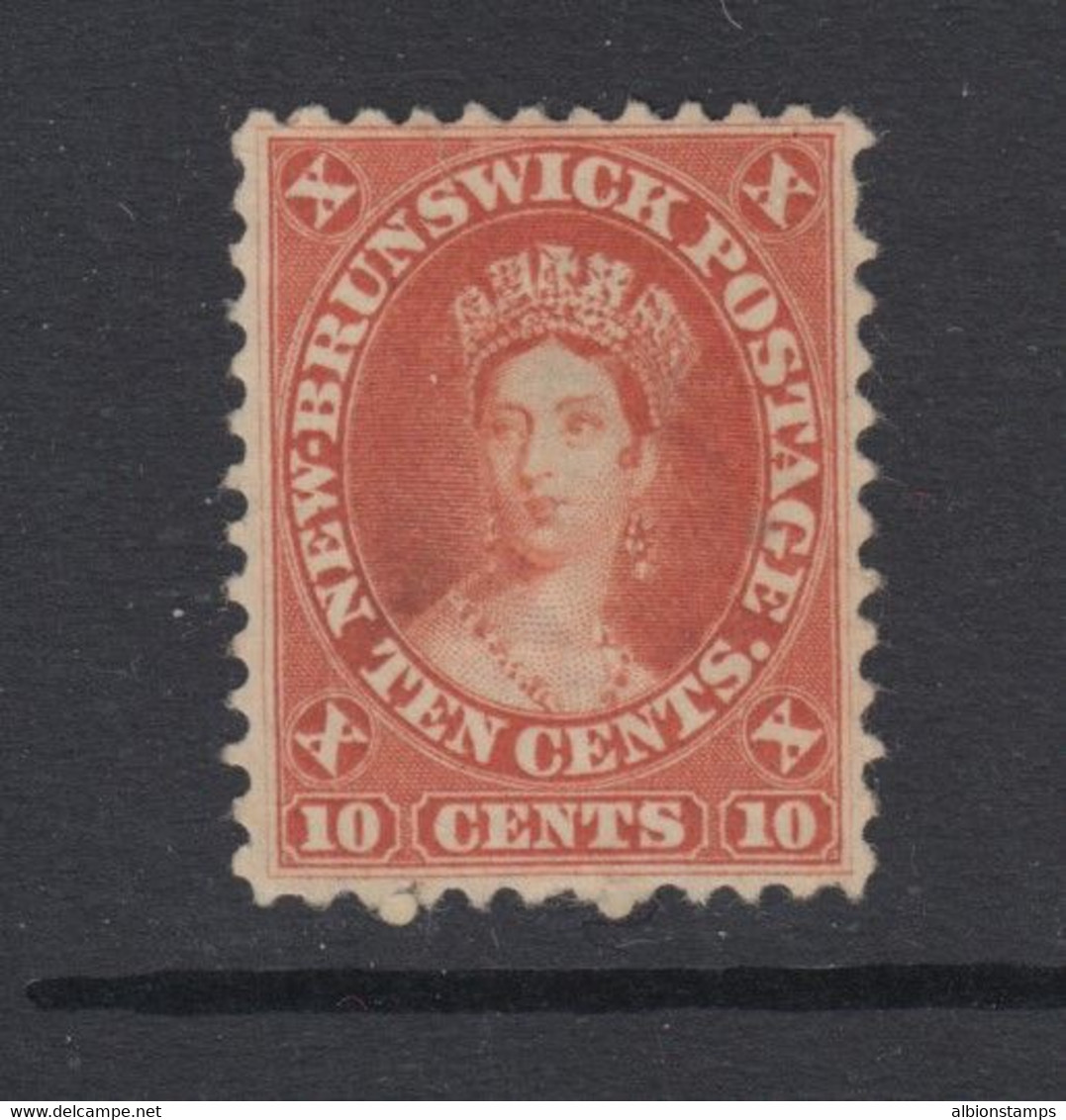 Newfoundland, Scott 9 (SG 17), MNG (no Gum), Small Stain - 1857-1861