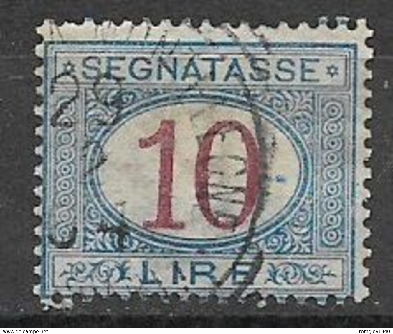 REGNO D'ITALIA 1890-94 SEGNATASSE RE UMBERTO I SEGNATASSE DEL 1870 CAMBIO COLORE SASS. 22 USATO VF - Taxe