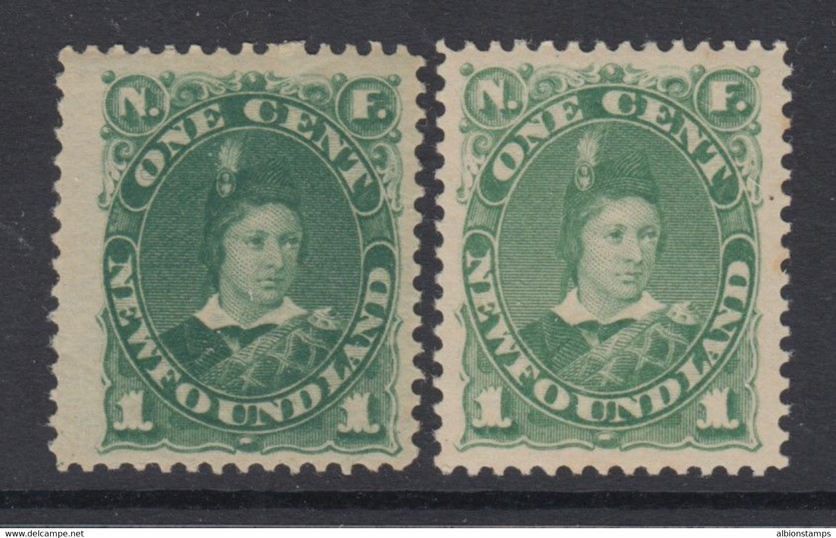 Newfoundland, Scott 44-45 (SG 50-50a), MLH - 1857-1861