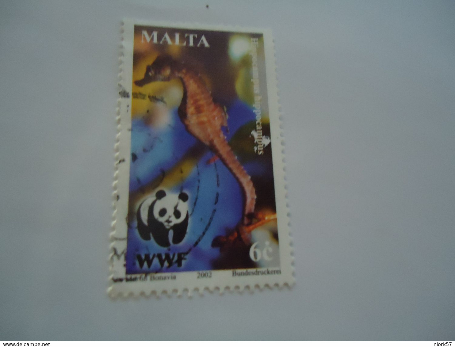 MALTA   USED   STAMPS   FISH   FISHES WWF - Gebruikt