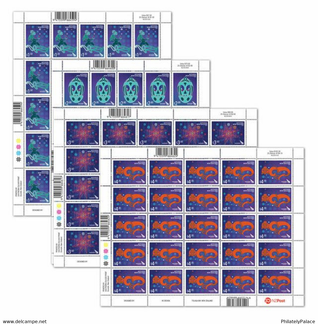 New Zealand 2022 New *** Matariki , Pleiades Star Cluster, Astronomy, Space,  4V Sheets MNH (**) - Nuevos