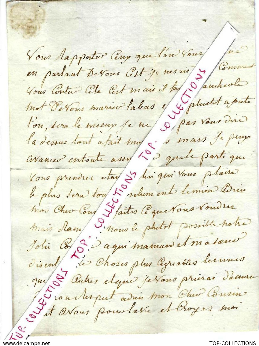 1789 De Paris  Artaud Ch. De La Guerche Pour Son Cousin Artaud De Latereau Avocat Au Parlement Lille Flandre B.E.V.SCAN - Autres & Non Classés