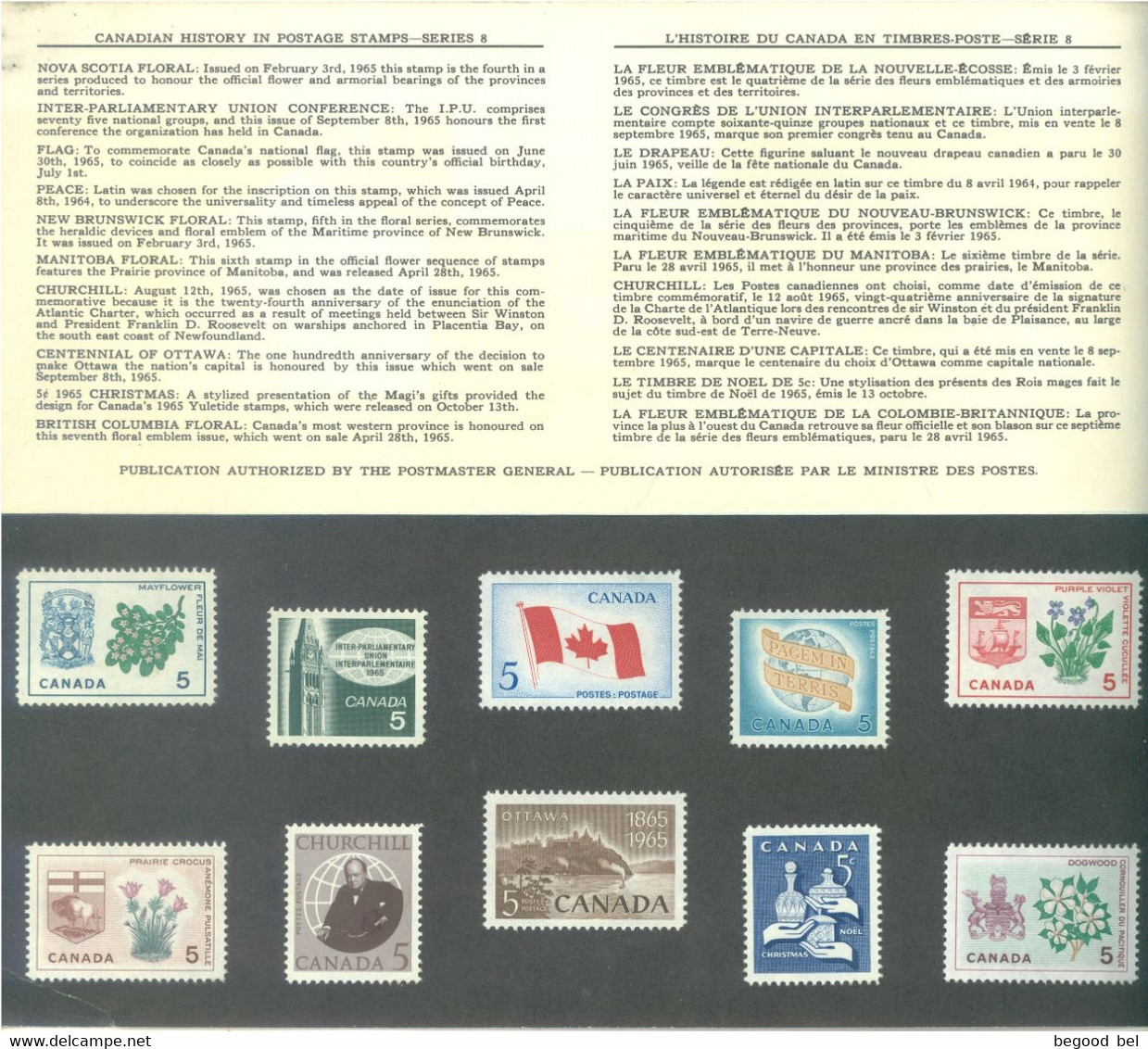 CANADA  - 1966 - SOUVENIR CARD - Lot 24891 - Pochettes Postales Annuelles