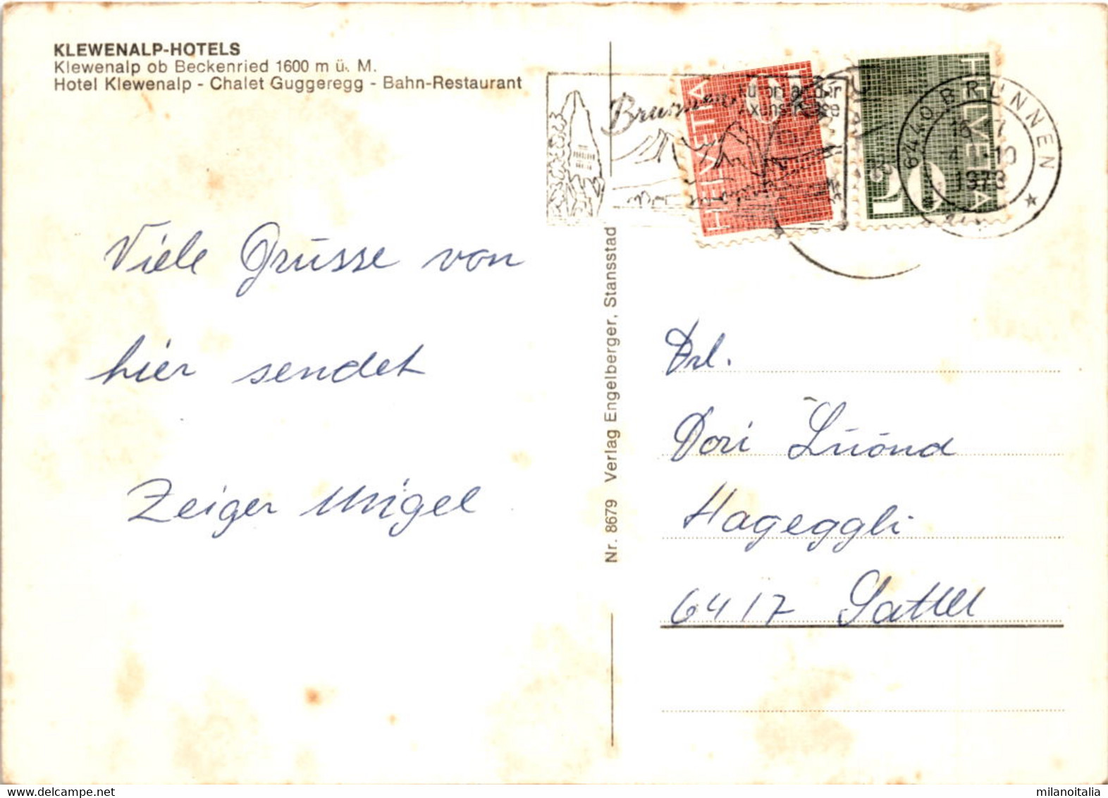 Klewenalp-Hotels - Klewenalp Ob Beckenried (8679) * 4. 10. 1973 - Beckenried