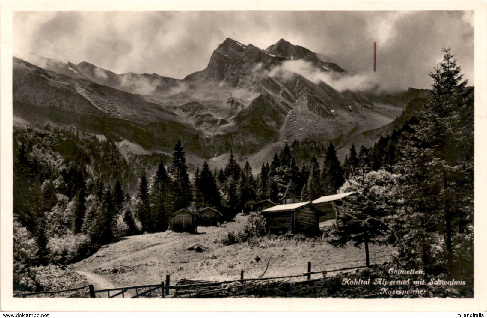 Emmetten - Kohltal Alpgrund Mit Schwalmis, Käsespeicher (2872) - Emmetten