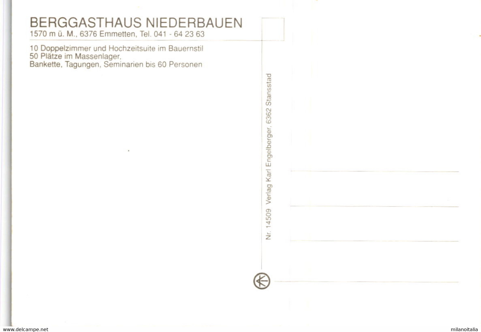 Berggasthaus Niederbauen, Emmetten - 3 Bilder (14509) - Emmetten