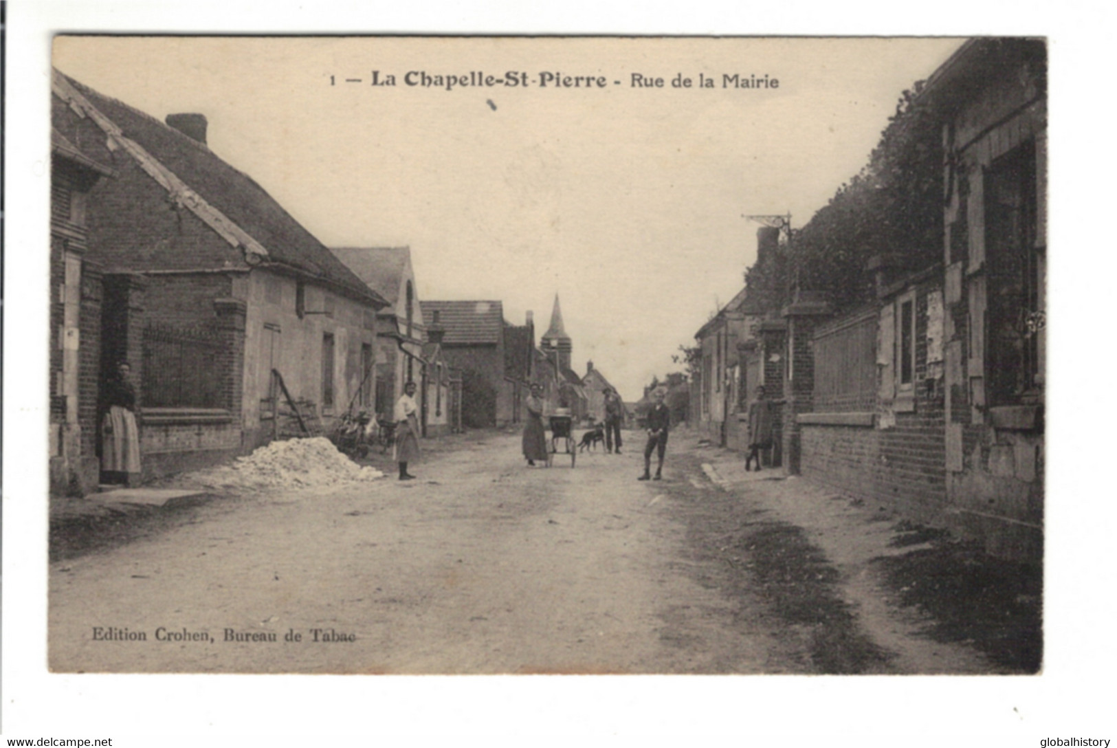 DG2650 - DEP.60 - LA CHAPELLE St. PIERRE - RUE DE LA MAIRiE Animee - Otros & Sin Clasificación