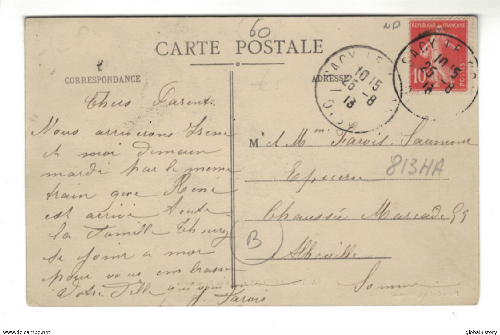 DG2652 - DEP.60 - SACY LE GRAND - RUE PARMENTIER Animee - Other & Unclassified