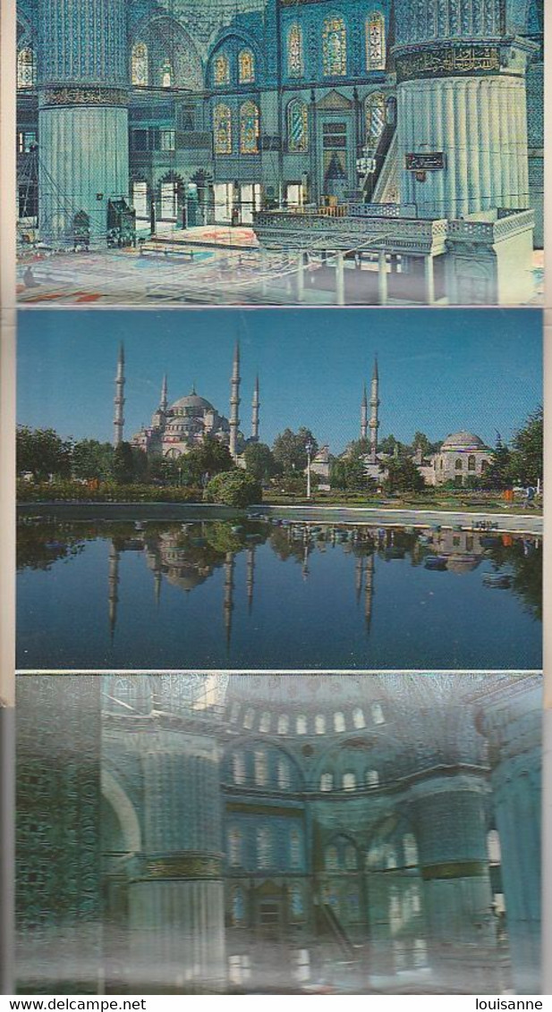 ISTANBUL ( TÜRKYE  ) DÉPLIANT  12  C P M   - DIVERSES VUES   (  22 / 4 / 108  ) - Turkmenistan