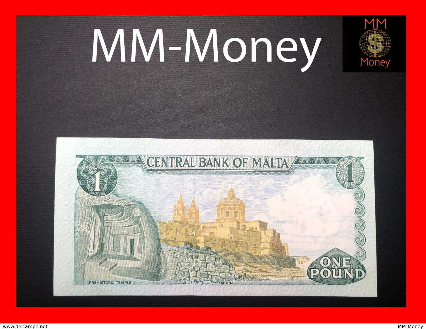 Malta  1  Lira  1973   P.  31  "scarce"   XF \ AU - Malta