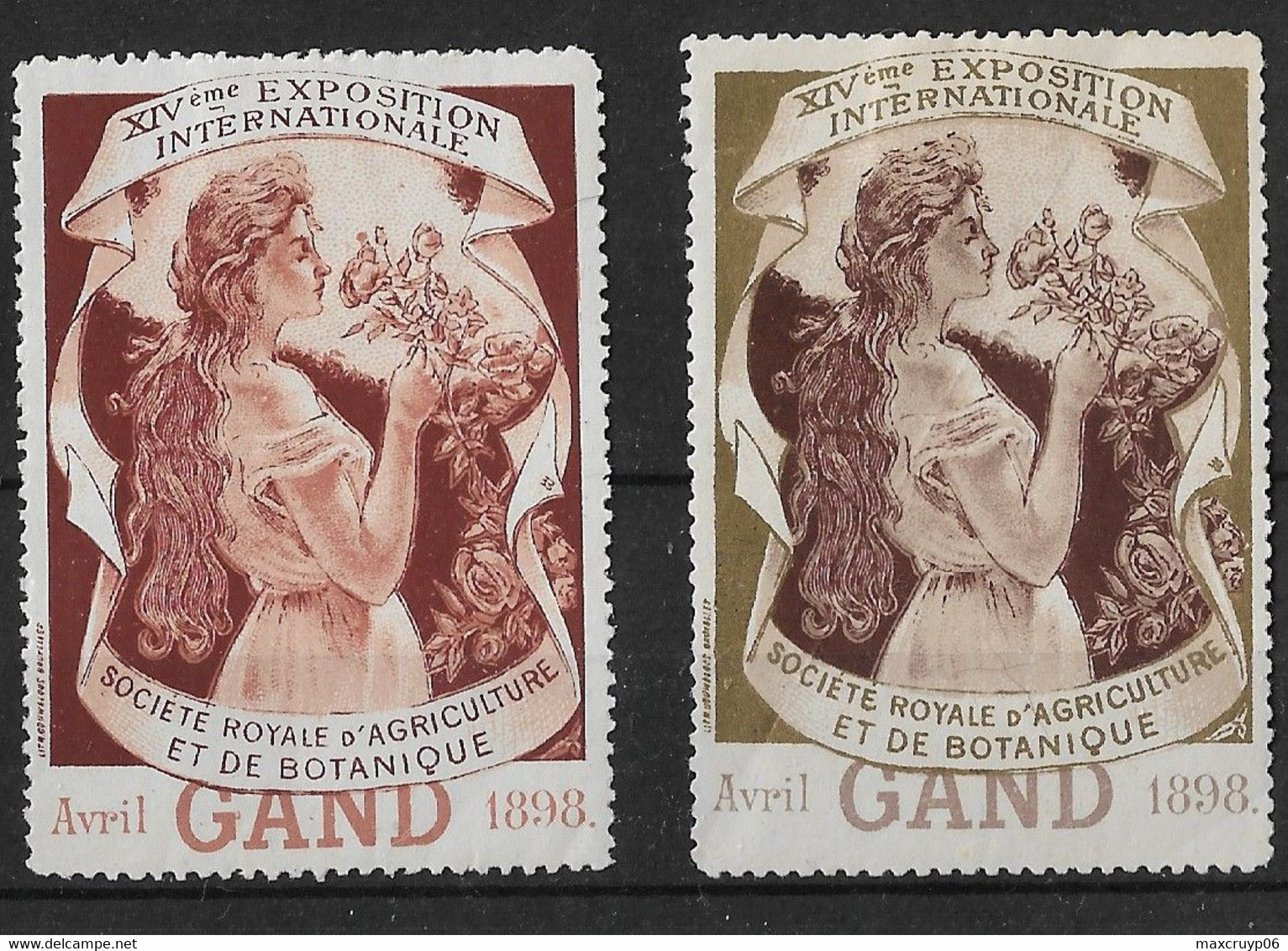 2 E De Gand* Avril 1898. - Erinnophilie - Reklamemarken [E]