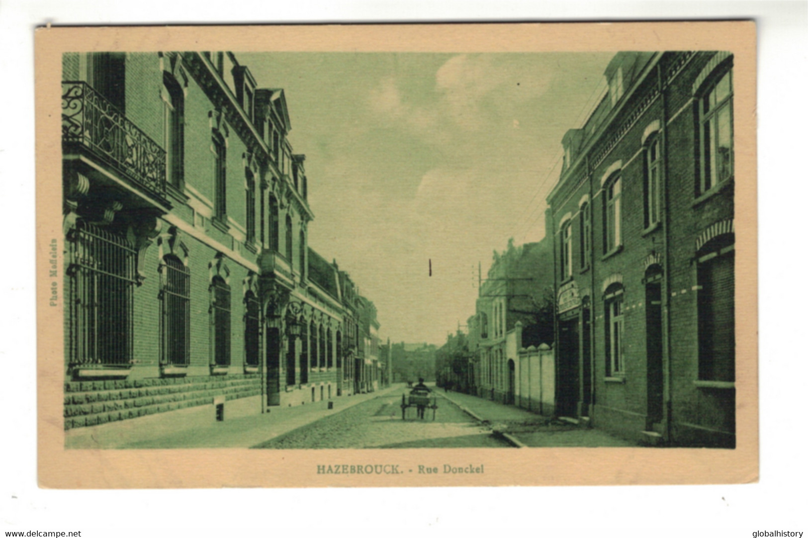 DG2674 - DEP.59 - HAZEBROUCK - RUE DONCKEL - CHEVAL ET CHARIOT - Hazebrouck