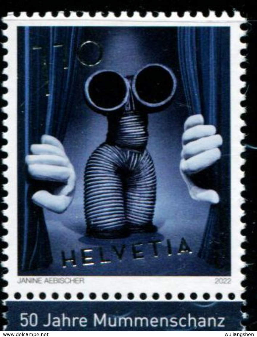 XH0436 Swiss 2022 Mask Theatre Performance 1V MNH - Unused Stamps