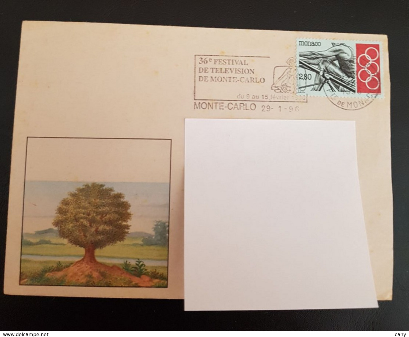 Monaco - N°YT 1892 De 1993, Seul Sur Courrier Du 29/01/96 Pour La France. Sports. Aviron. - Storia Postale