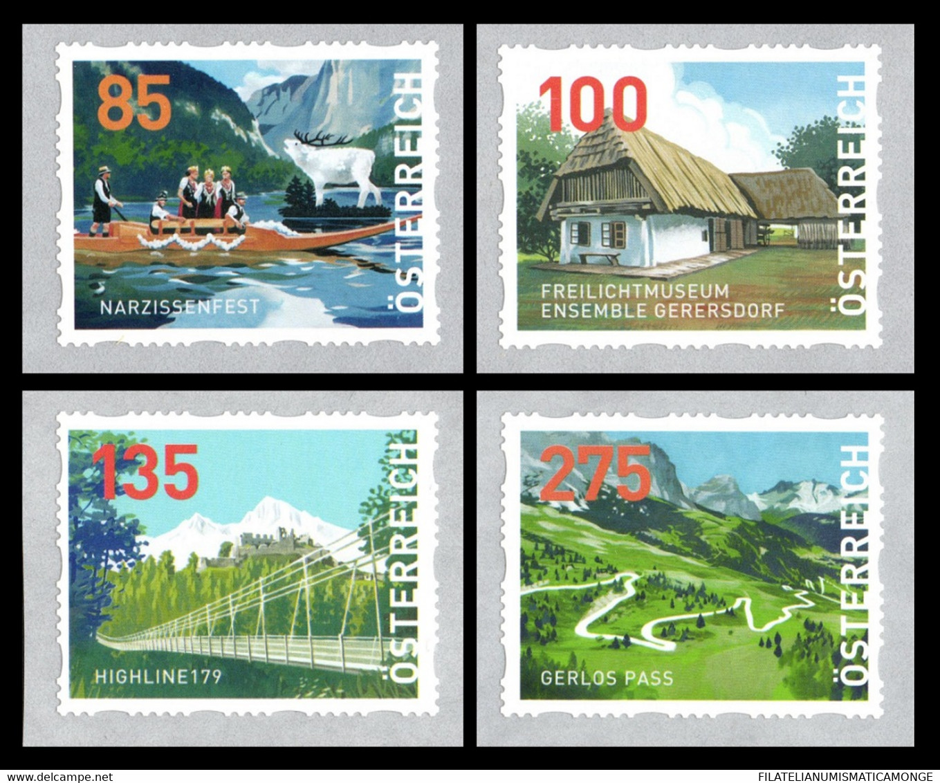 Austria 2020  Yvert Nº  3390/93 ** Sellos De Dispensador (4v) De Rollo - Unused Stamps