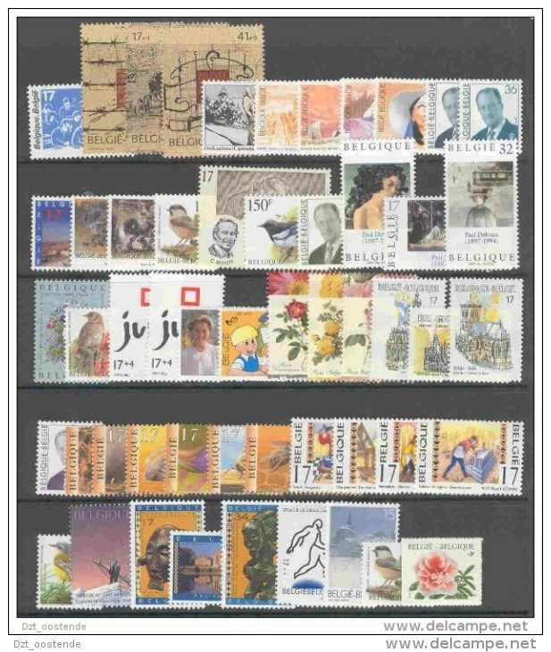 KOOPJE !!!!!BELGIE 1997 Xx VOLLEDIG JAAR / L'ANNEE COMPLETE COB . 2681/2733 - 53 W/V + 1 BL + 2 B/C - COTE: 100.50 EURO - Full Years