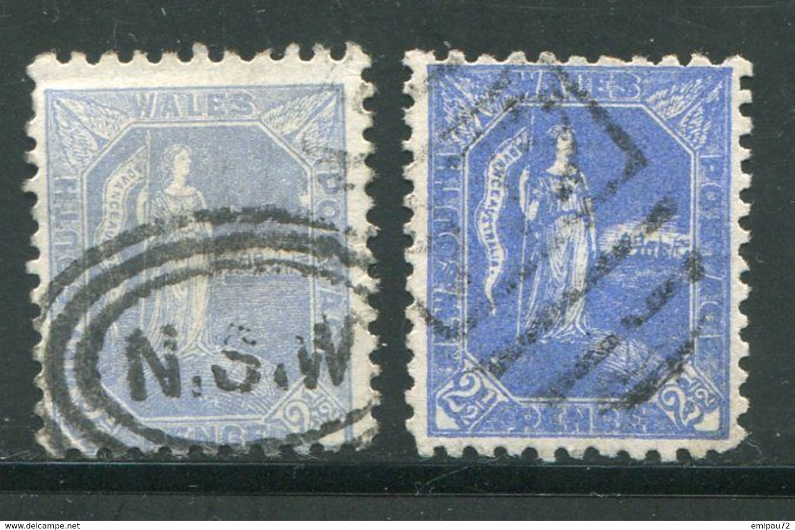 NOUVELLE GALLES DU SUD- Y&T N°73- Oblitérés (deux Timbres Avec Teintes Différentes) - Mint Stamps