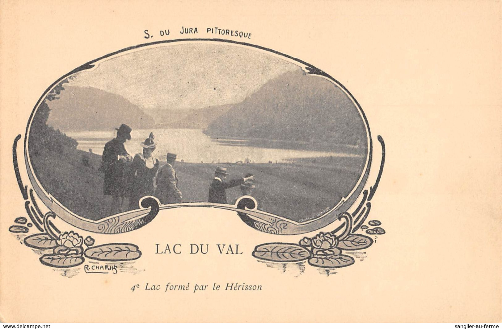 CPA 39 S.DU JURA PITTORESQUE LAC DU VAL 4e LAC FORME PAR LE HERISSON - Autres & Non Classés