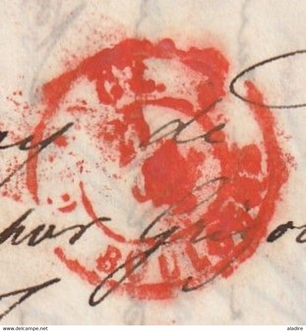 1846 - QV - LAC De 5 P En Français De London Londres Vers Mas De Verdun Par Grisolles, Tarn Et Garonne, France - Postmark Collection