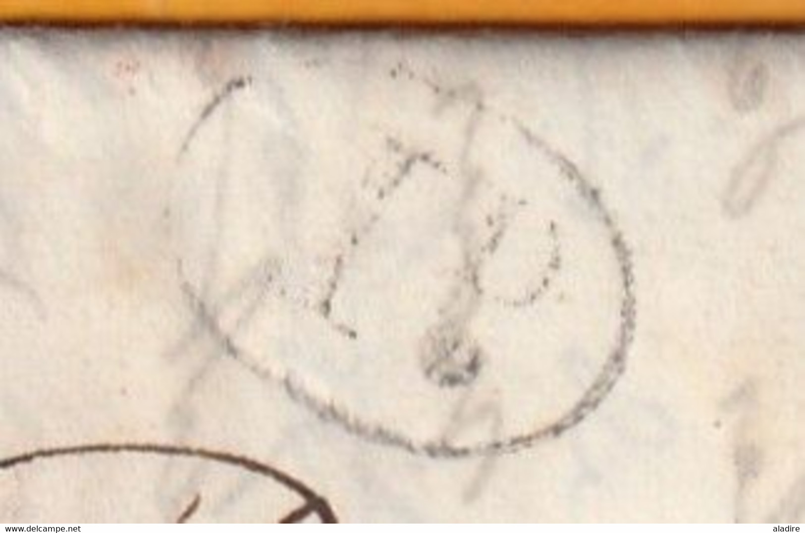 1846 - QV - LAC De 5 P En Français De London Londres Vers Mas De Verdun Par Grisolles, Tarn Et Garonne, France - Postmark Collection